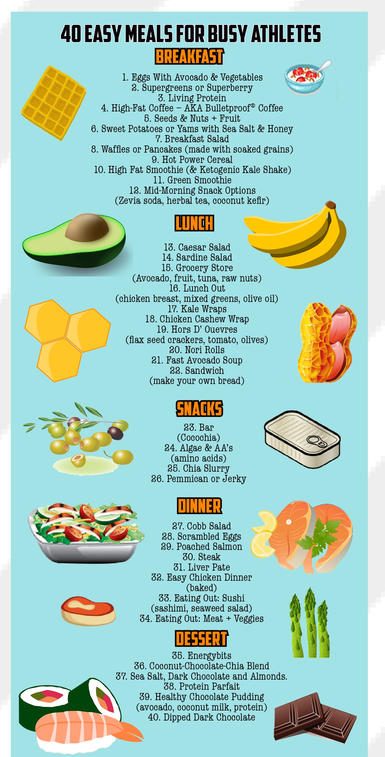 40 Easy Meal Ideas Honestly Fitness