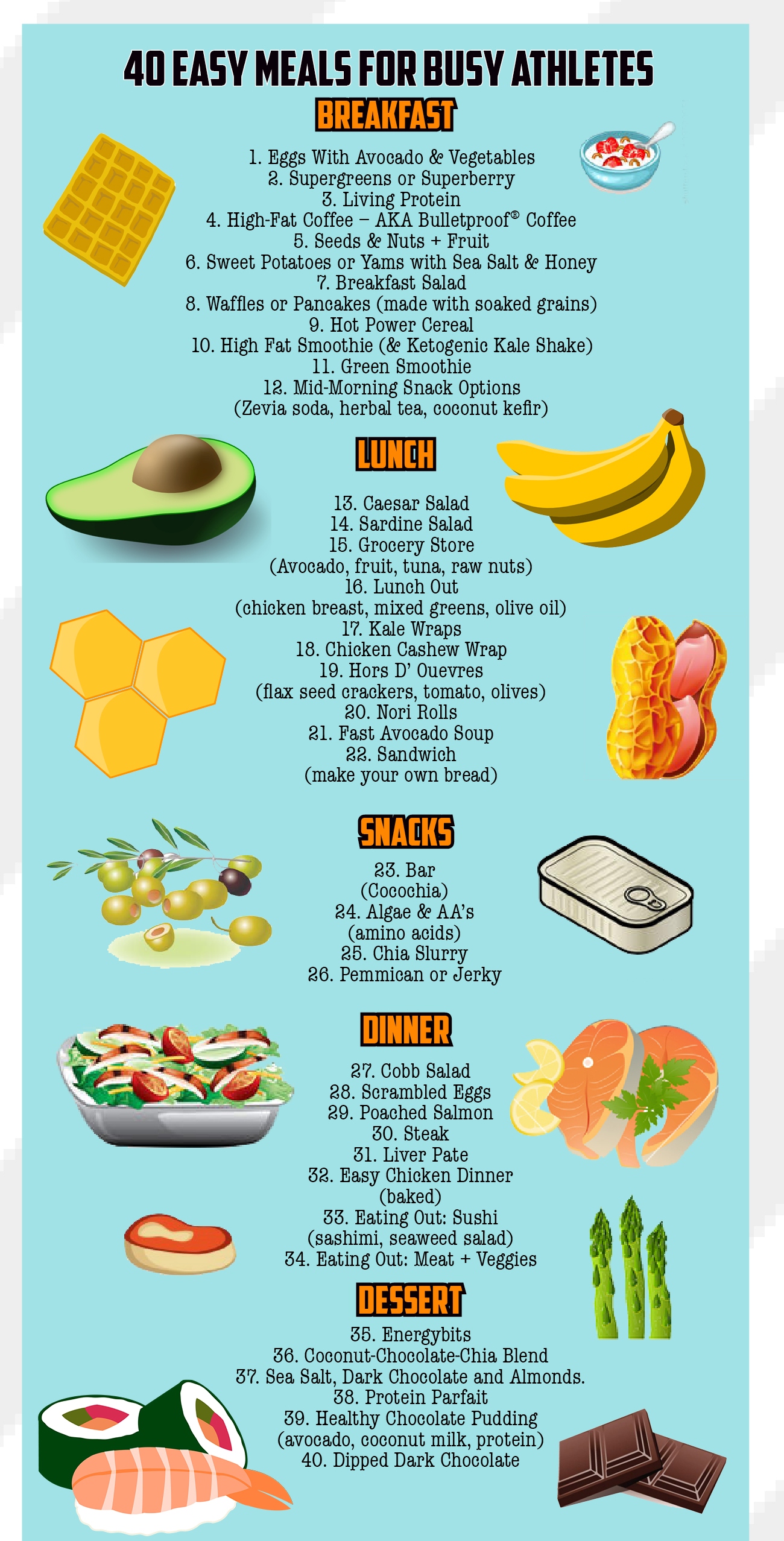 Quick and easy meal ideas for athletes